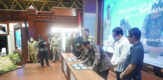 BNPP Luncurkan 3 Prangko Seri PLBN di Aceh